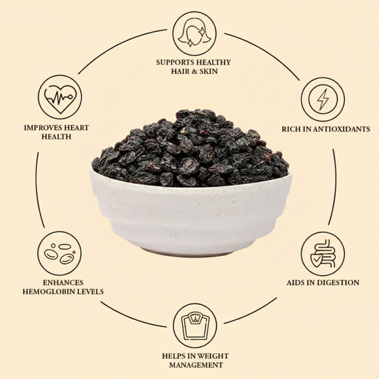 Black Raisins 1 Kg Pack