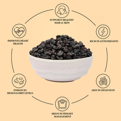 Black Raisins 1 Kg Pack