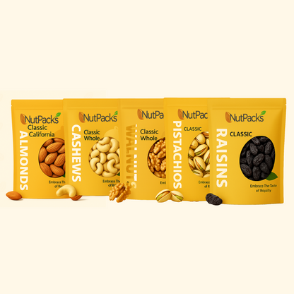 Combo Of 5 Kg (Almond, Cashews, Walnut, Pistachios & Raisin)